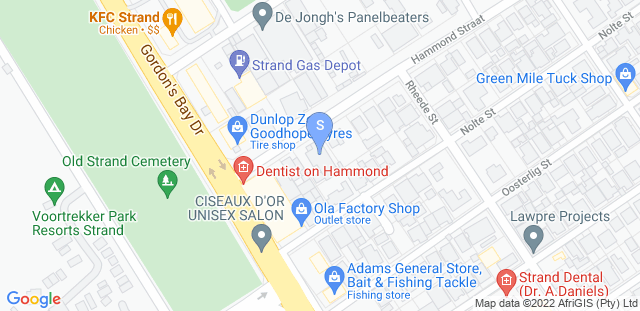 Map to Somerset West Kung Fu Academy